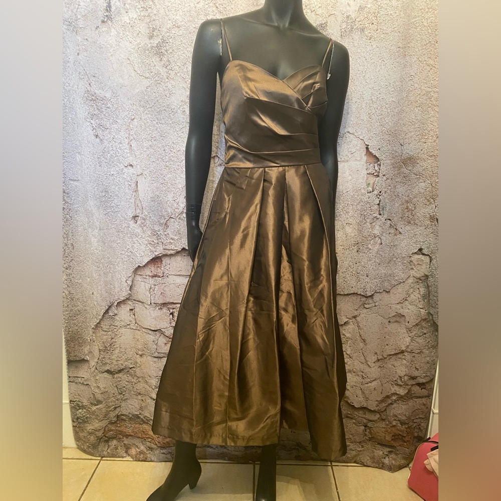Alfred Angelo Latte Cocktail Dress with Crinoline NEW